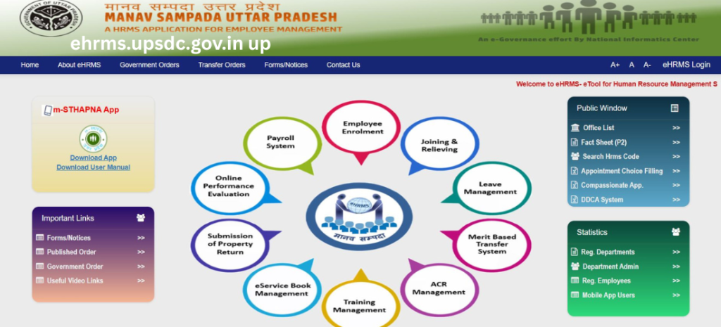 ehrms.upsdc.gov.in up