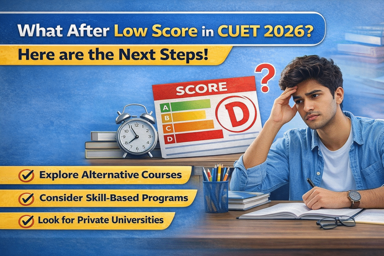 What After Low Score in CUET 2026? Here are the Next Steps!