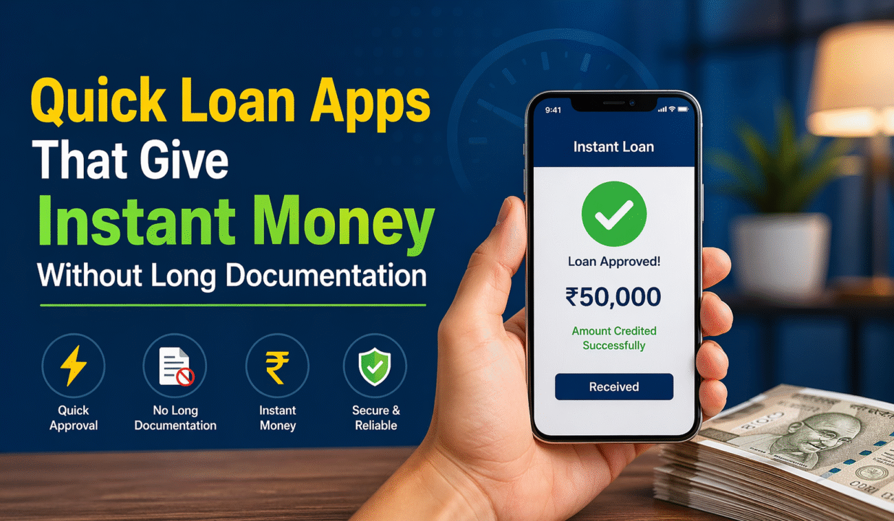 Quick Loan Apps That Give Instant Money Without Long Documentation
