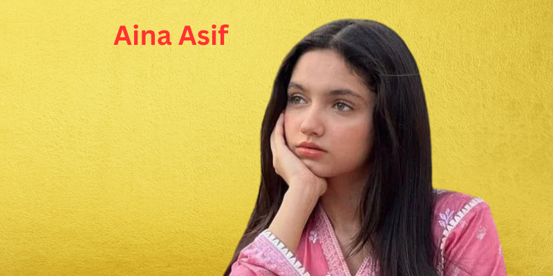Aina Asif, young Pakistani actress, smiling portrait with natural makeup and stylish outfit, known for television dramas