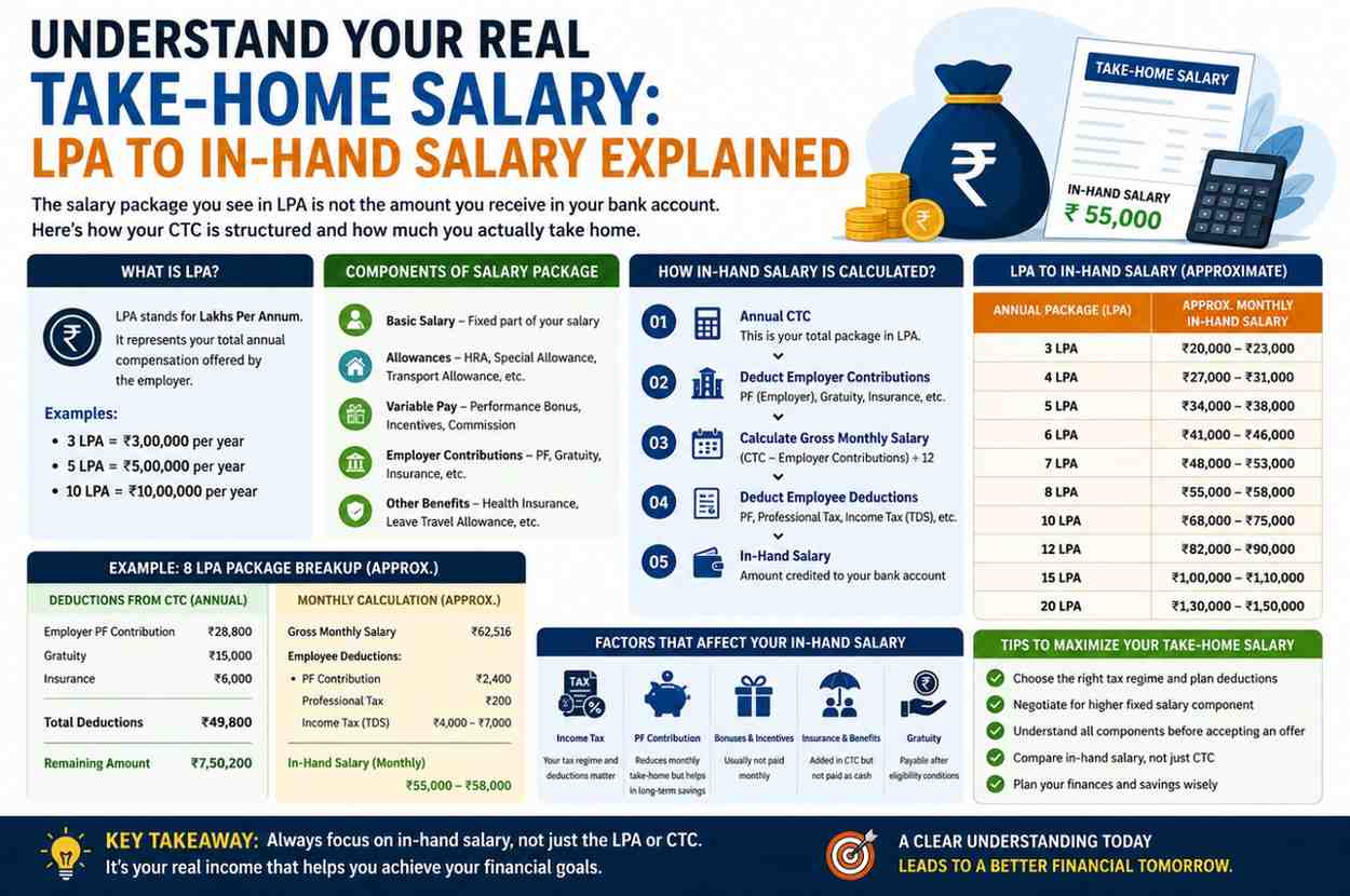 Understand Your Real Take-Home Salary: LPA to In-Hand Salary Explained